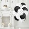 30Pcs Bow Latex Balloon 12 In Black White Bowknot Party Balloon Cute Bowtie Printed Clear Balloons for Birthday Bachelorette Bridal Party Decor